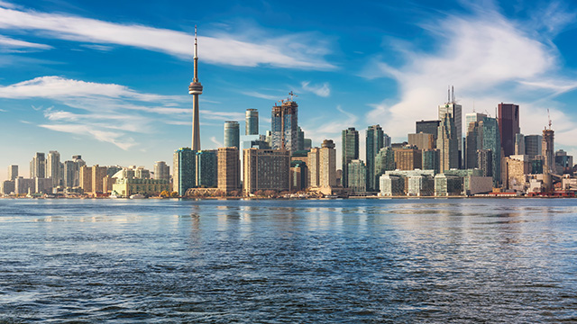 Toronto city skyline, Ontario, Canada